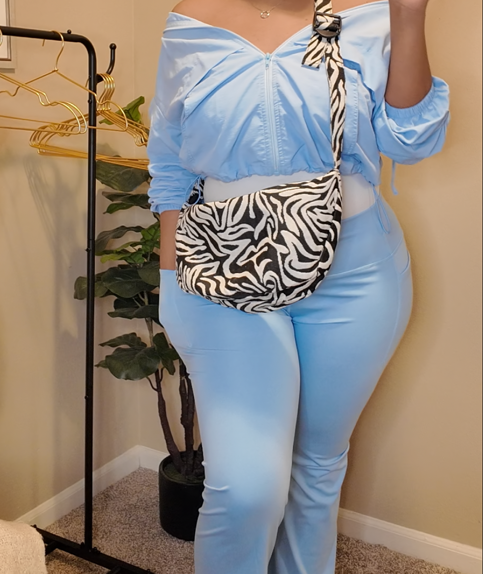 Remember me, zebra print Crossbody bag